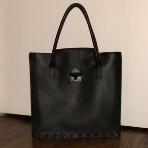 Loeffler Randall Large Black Studded Tote
